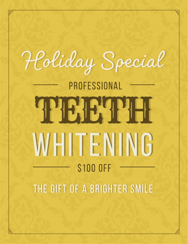 Holiday Teeth Whitening Special